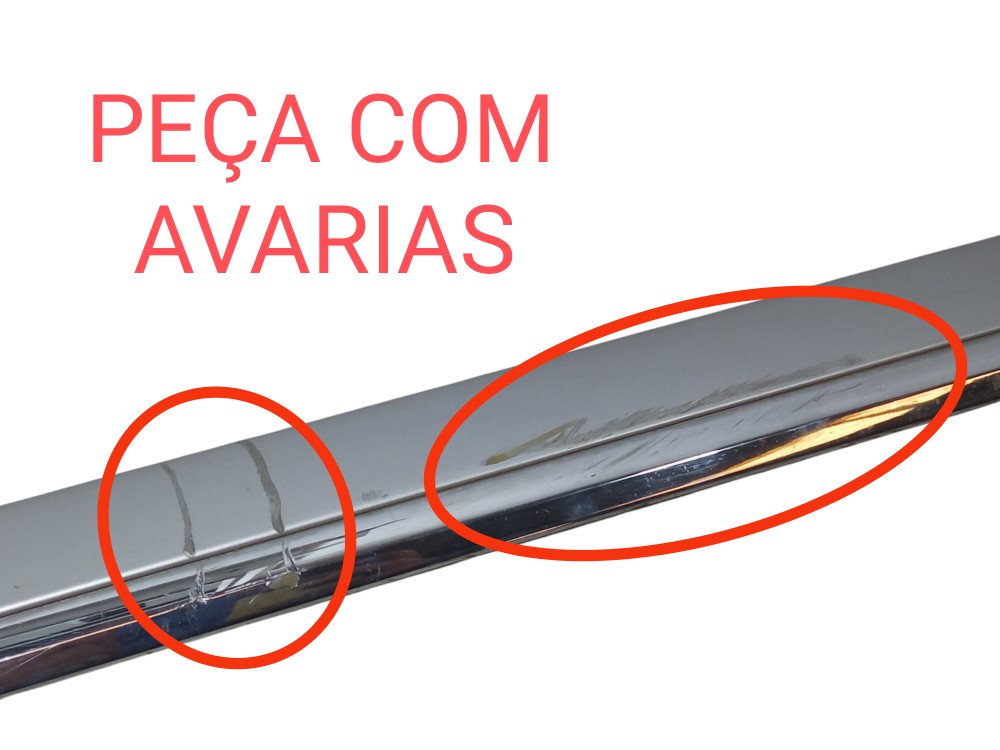 Friso Porta Dianteira Esquerda Gm Omega Australiano 2002  Cinza 2