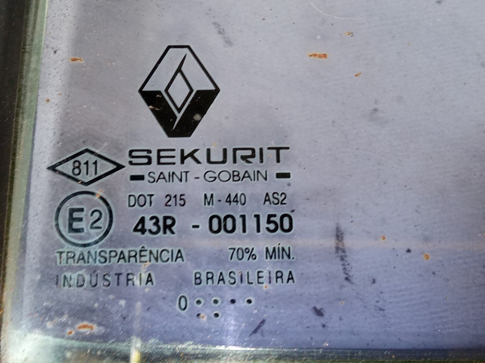Vidro Fixo Porta Traseira Esquerda Renault Clio 2001 2006 6
