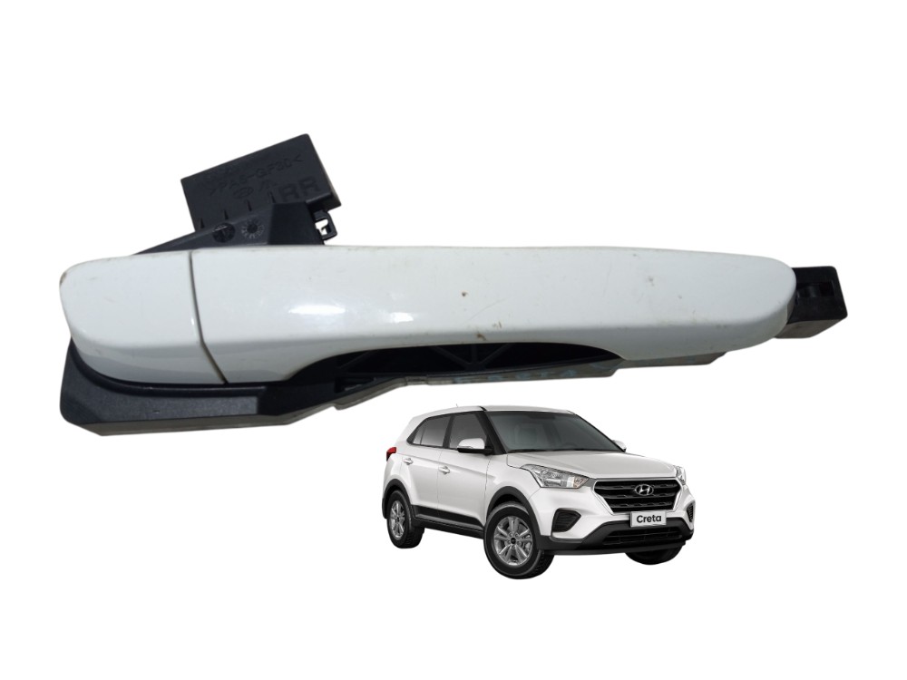 Macaneta Externa Traseira Direita Hyundai Creta 2017 2020  Branco Traseira 1