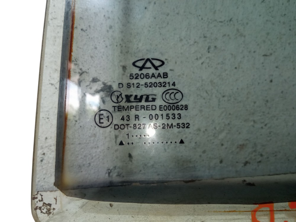 Vidro Fixo Porta Traseira Direita Chery Face 2010 2015 1.3 6