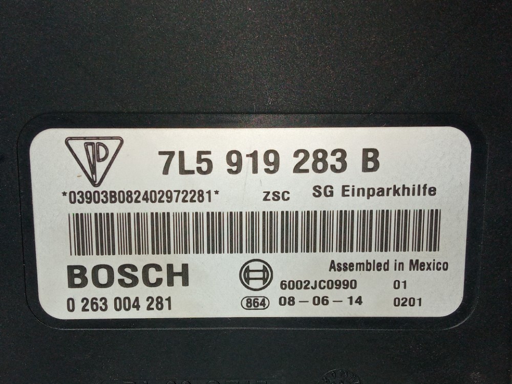 Modulo Estacionamento Porsche Cayenne 2008 2009 2010 Bosch 3