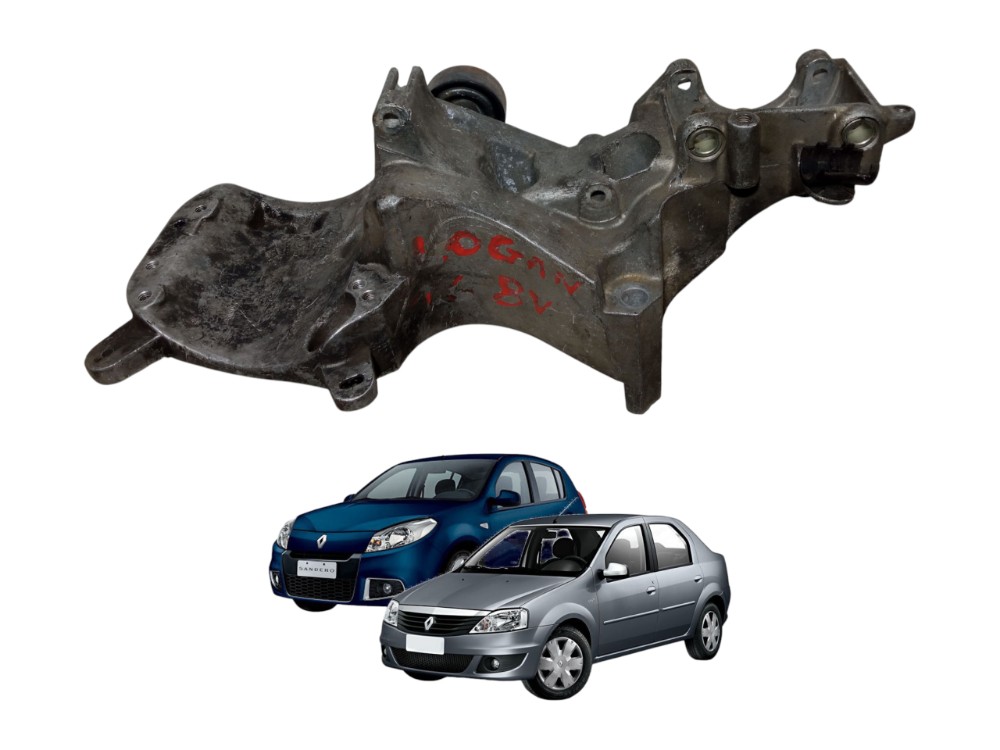 Suporte Alternador Compressor Ar Logan Sandero 2012 2014 1.6