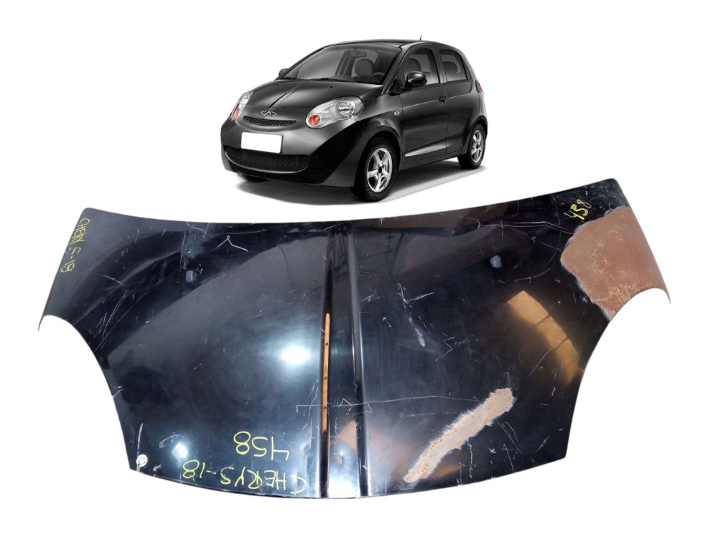 Capo Dianteiro Preto Chery S18 2010 2011 2012 1.3 16v Flex 1