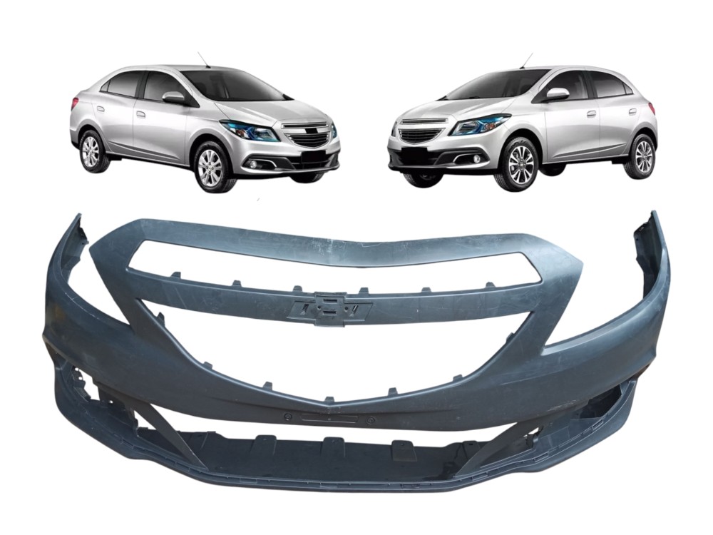 Grade Parachoque Dianteiro Chevrolet Onix Prisma 2013 2016  Preto Fosco 1