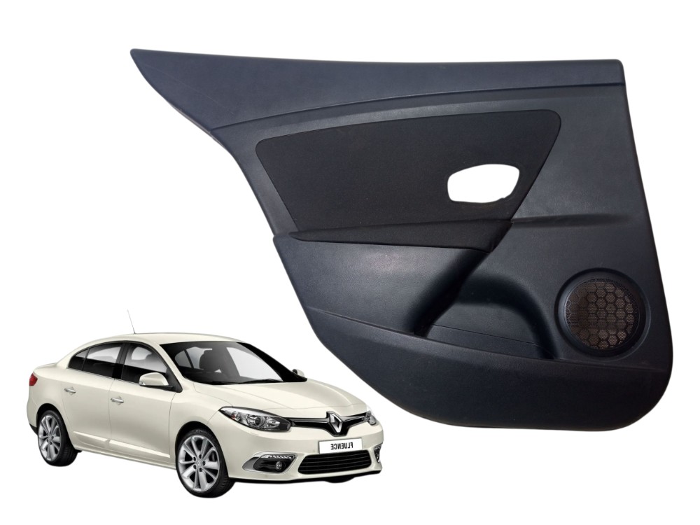Forro Porta Traseira Esquerda Renault Fluence 2012 2016 Preto 1