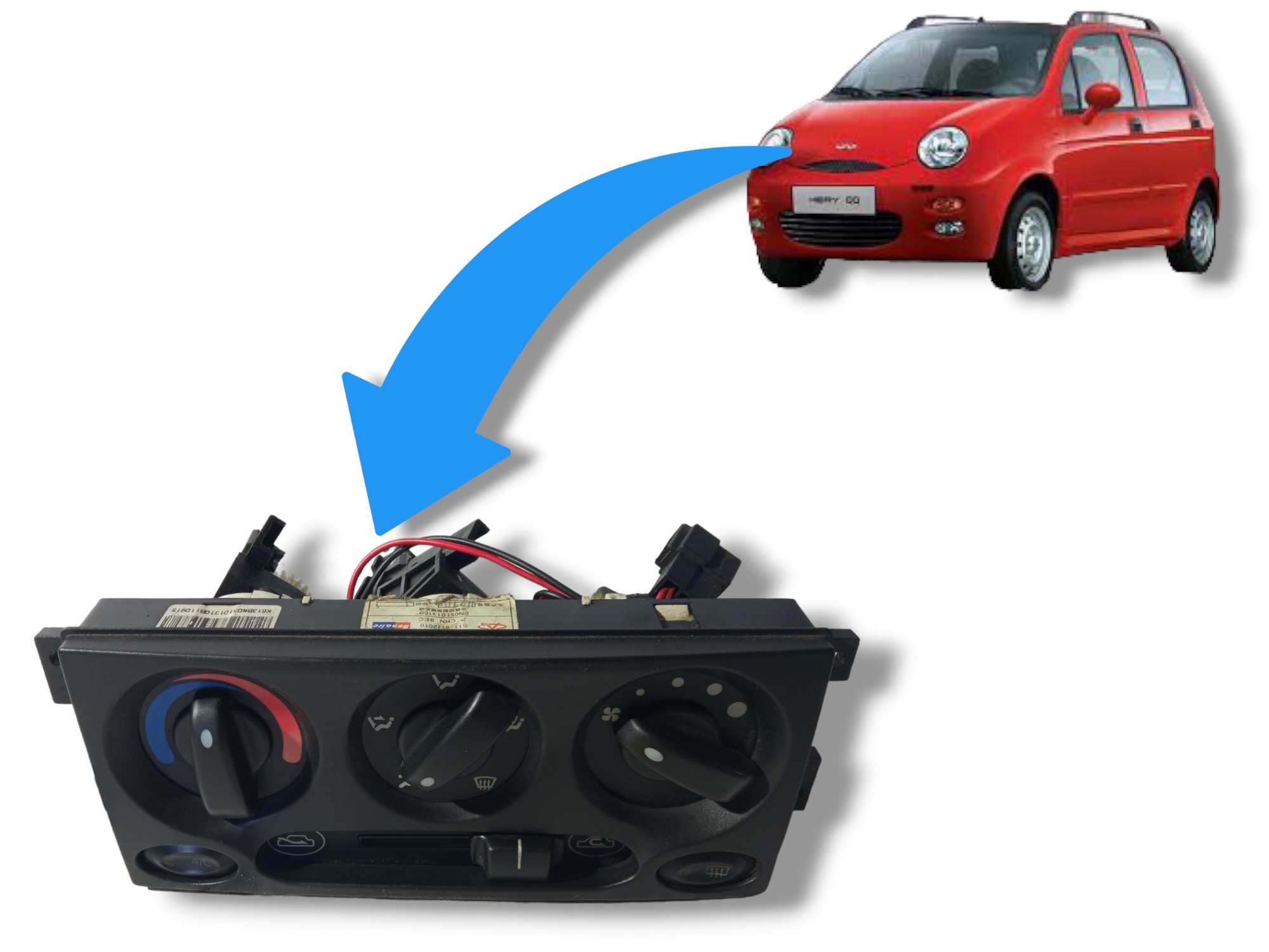Comando Controle Ar Condicionado Chery Qq 2011 A 2015 Usado 1