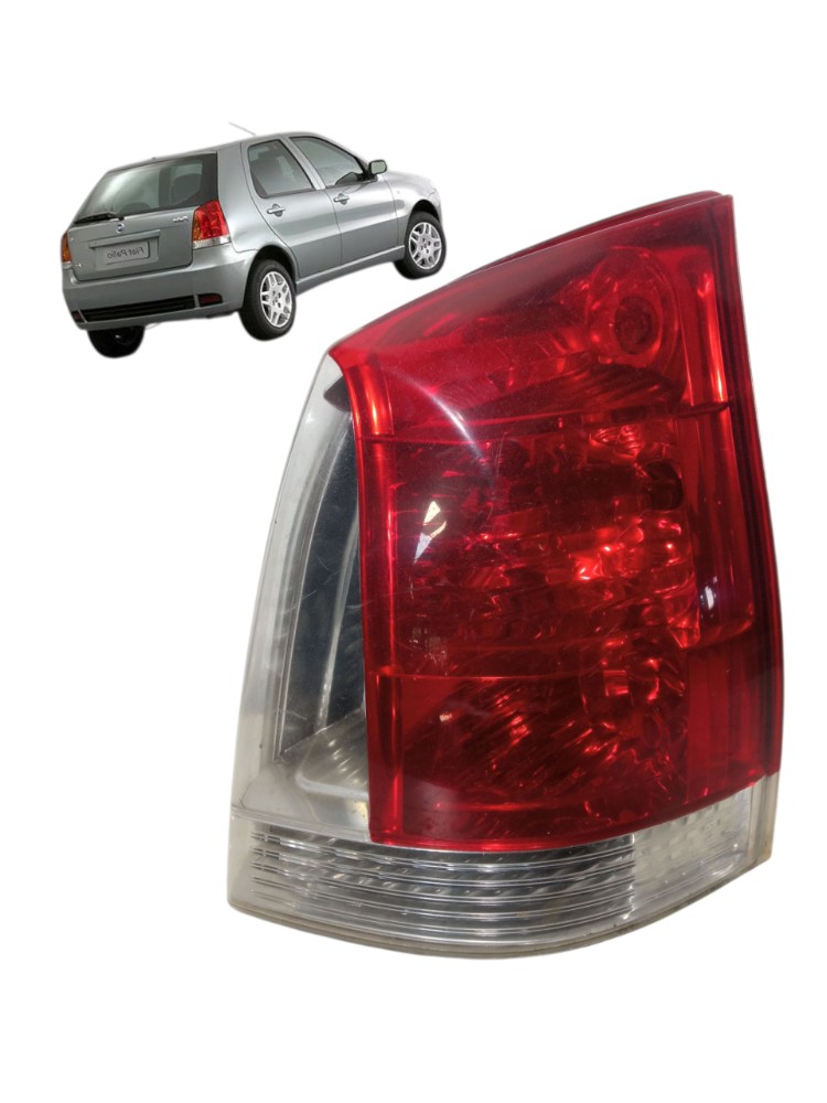 Lanterna Traseira Direita Fiat Palio Fire 2006 2010 1.4 8v  Direito/passageiro Vermelho 1
