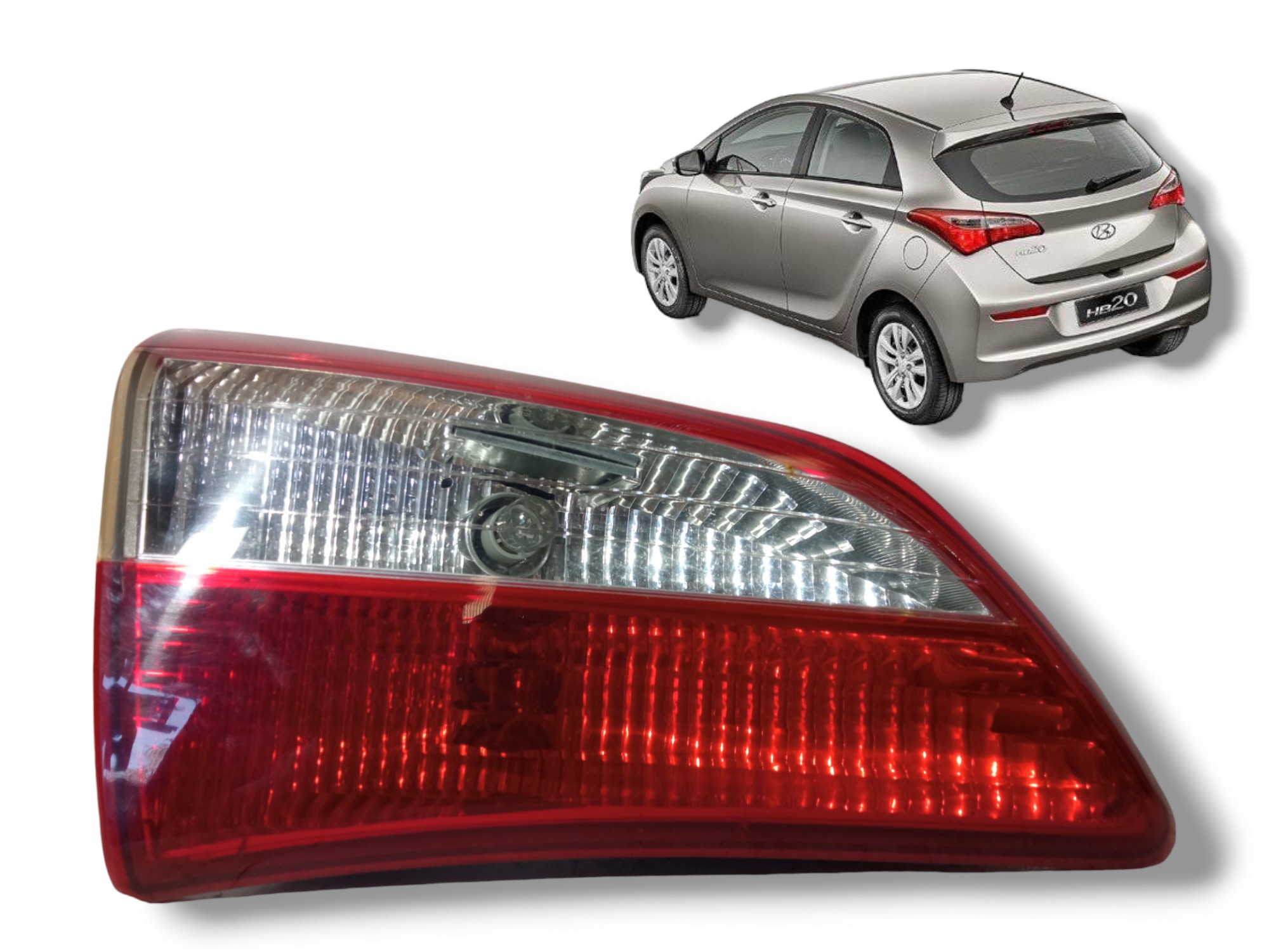 Lanterna Tampa Traseira Hyundai Hb20 Hatch 2012 2016 Usado Esquerdo 2
