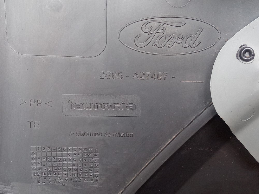 Forro Porta Traseira Esquerda Ford Fiesta 2005 2010 Original Cinza 6