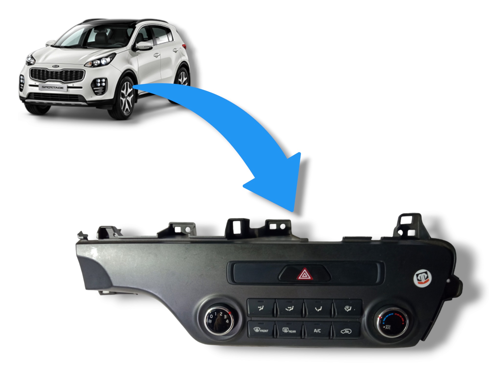 Comando Controle Ar Condicionado Kia Sportage 2017 A  2019 1