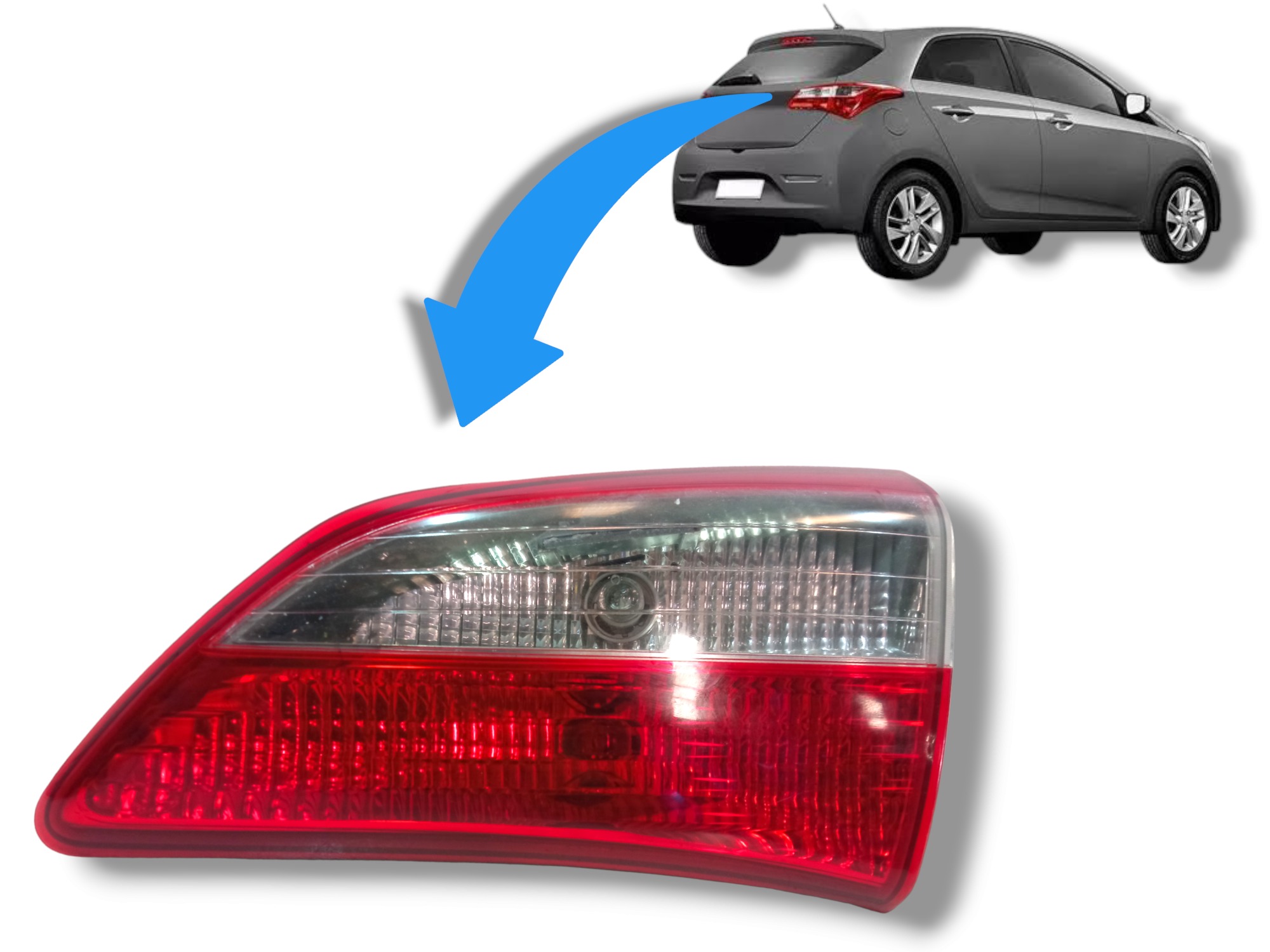 Lanterna Tampa Traseira Lado Direito Hyundai Hb20 2012 2016 1