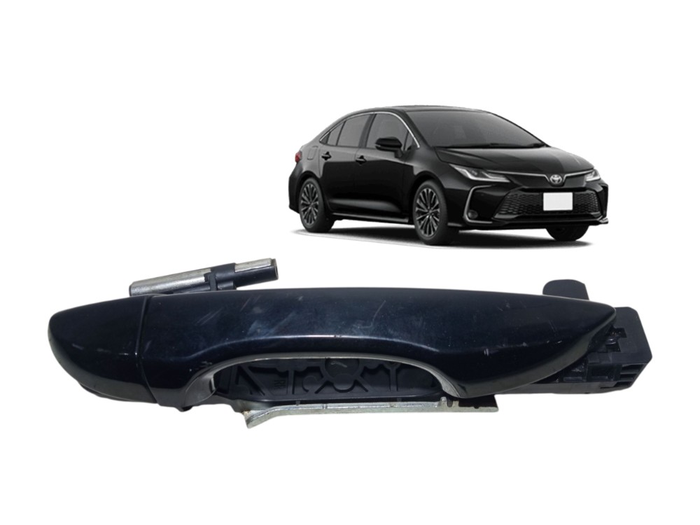 Macaneta Externa Traseira Direita Toyota Corolla 2015 2018  Preto Traseira 1