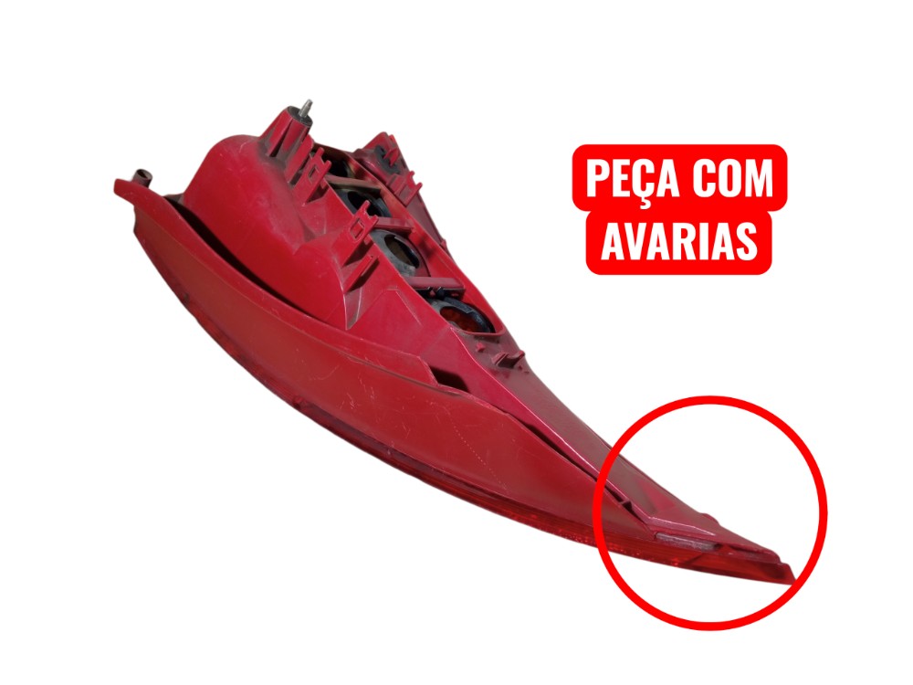 Lanterna Traseira Direita Citroen C3 2006 2012 Direito/passageiro Vermelho 2