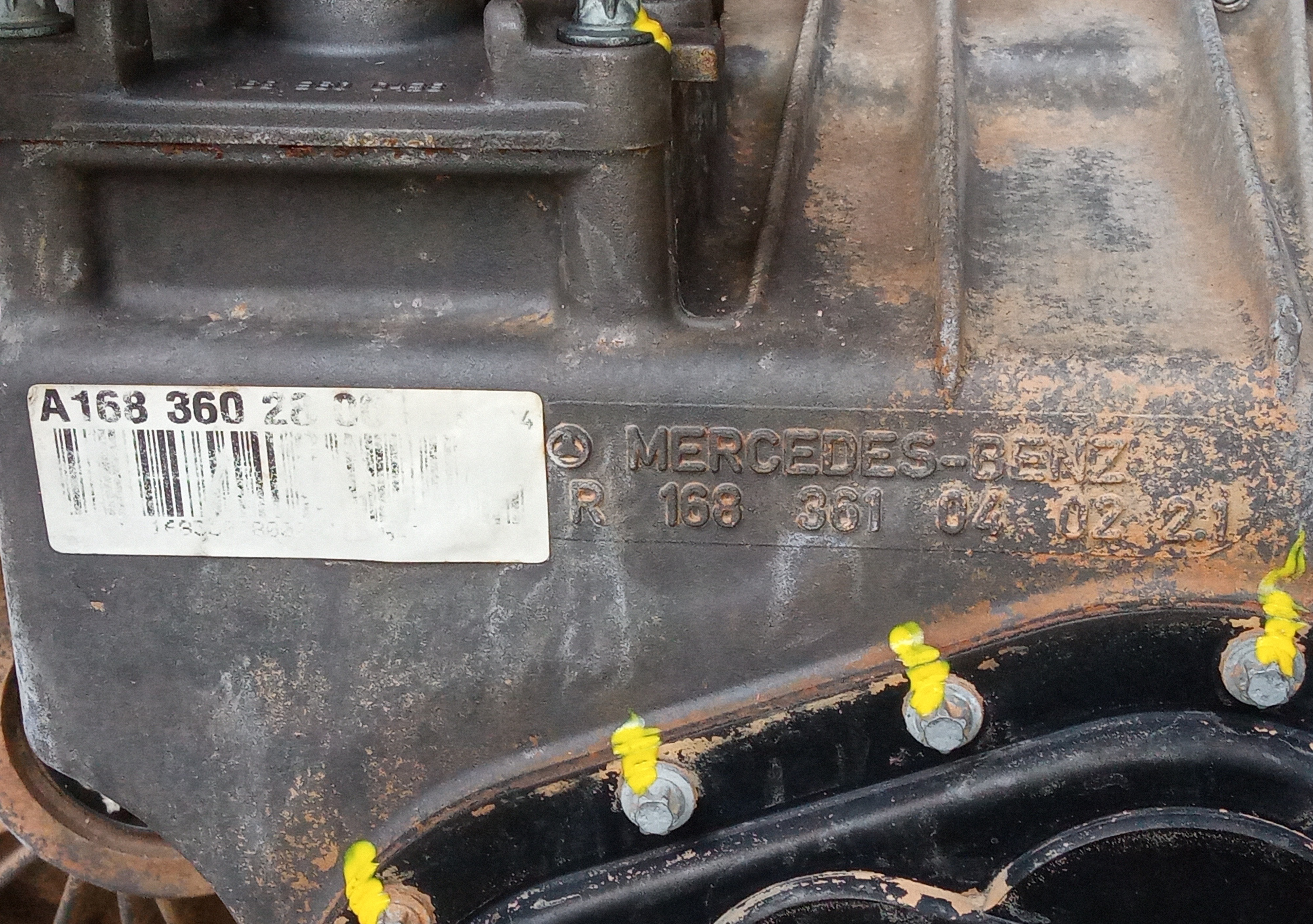 Caixa Marcha Cambio Manual Mercedes Classe A 160 190 99 2005 6
