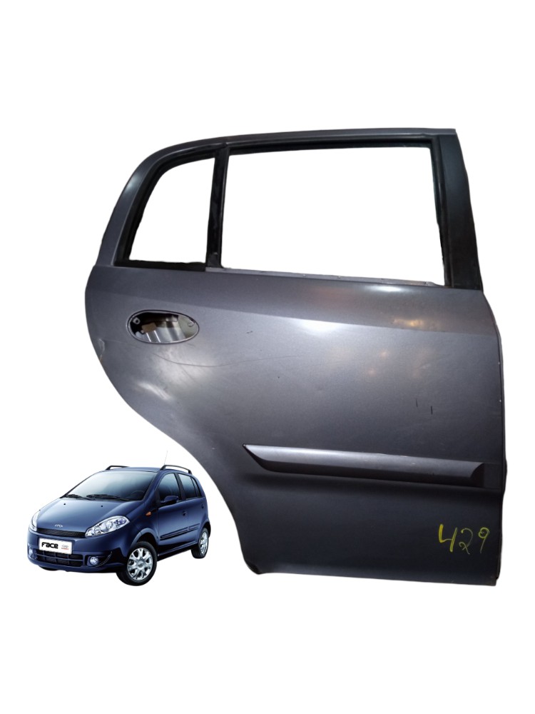 Porta Traseira Direita Chery Face 2010 2015 1.3 16v  Direito Cinza 1
