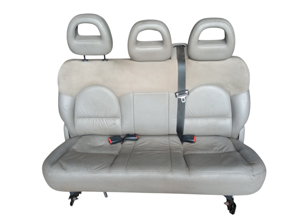 Jogo De Bancos Couro Chrysler Grand Caravan 2003 7 Lugares Cinza 7