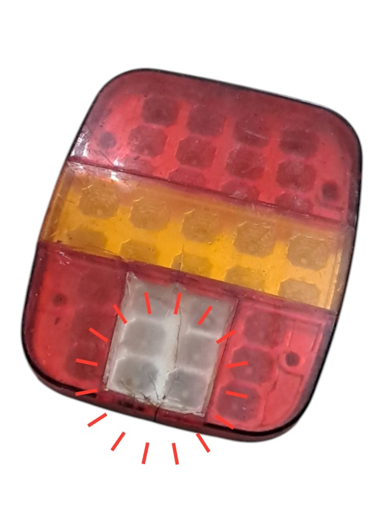 Lanterna Traseira LED Marmitao Vw Ford Cargo 5