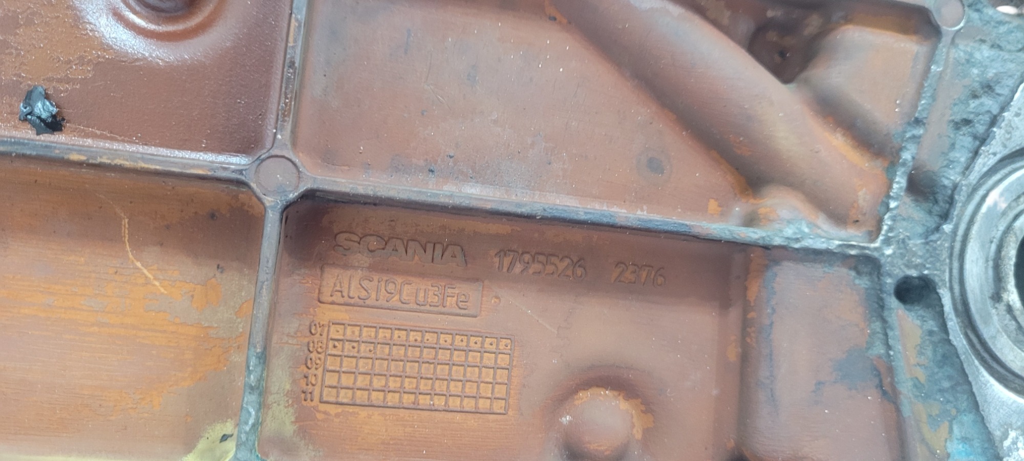 Tampa Radiador Oleo Scania 1795526 6