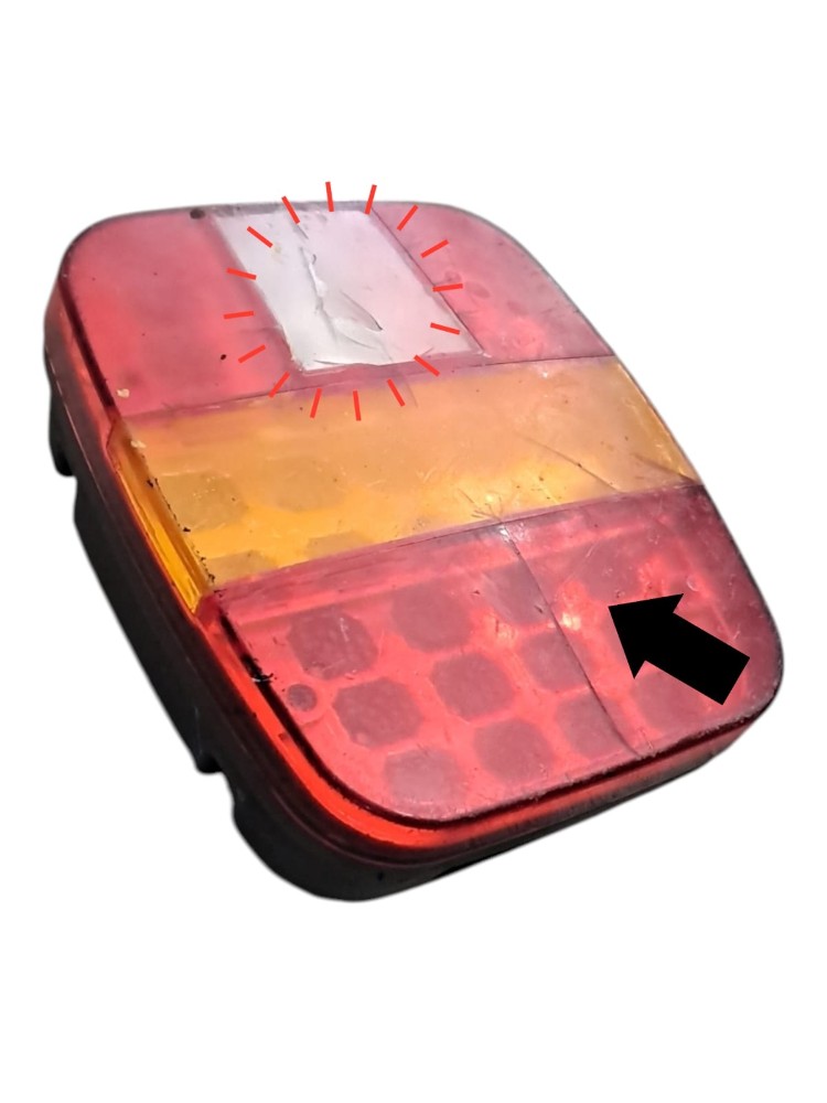 Lanterna Traseira LED Marmitao Vw Ford Cargo 4