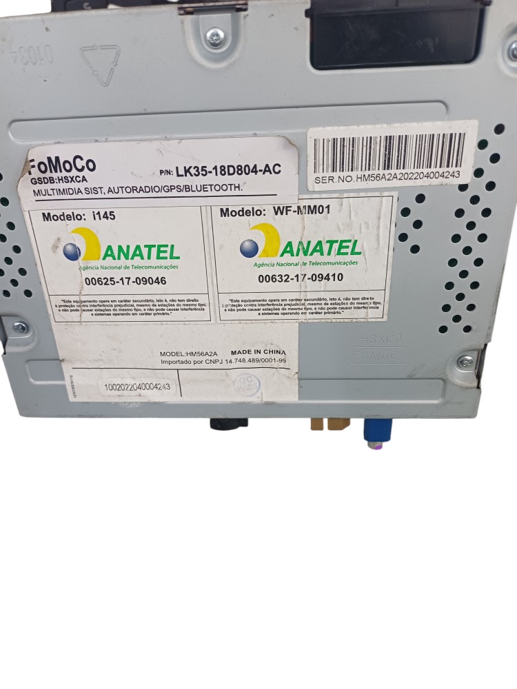 Central Multimídia Ford Transit 2022 a 2025