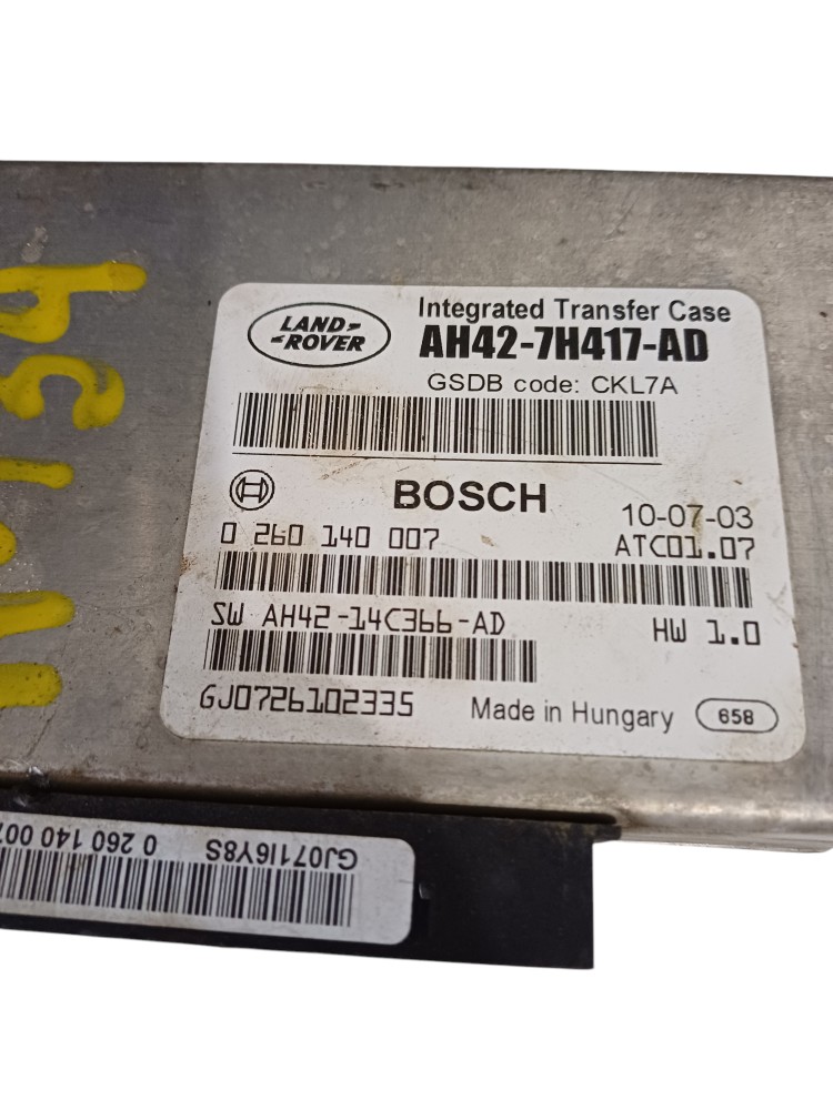 Unidade Controle Câmbio Land Rover  Discovery 2010