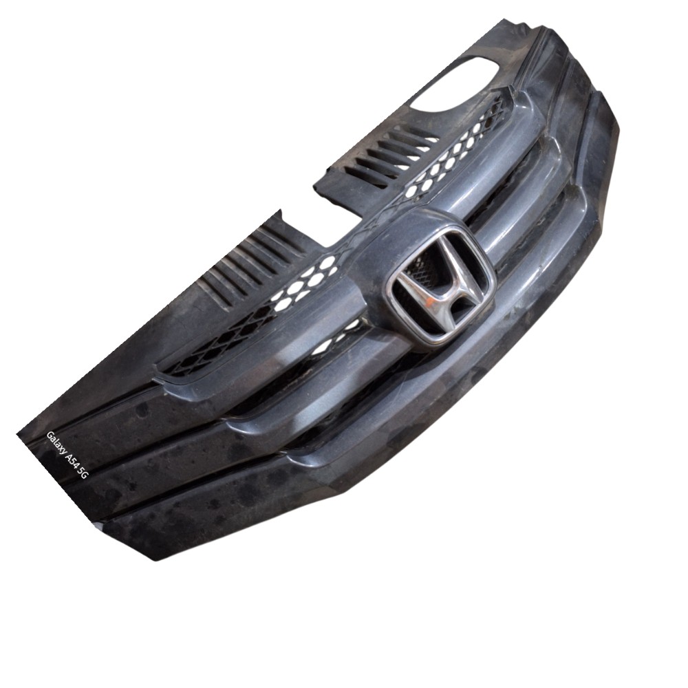 Grade Dianteiro Superior Parachoque Honda City 2009 A 2012 Preto 2