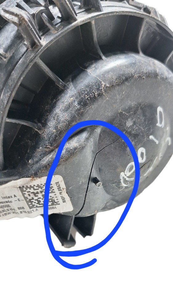 Motor Ar Forçado 1.0 Ventilação  Polo Vw 2018 A 2023 6