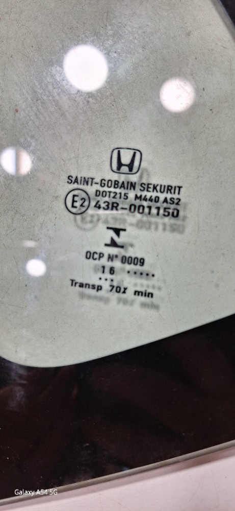 Vidro Fixo Porta Traseiro Esquerdo Honda Fit 2016