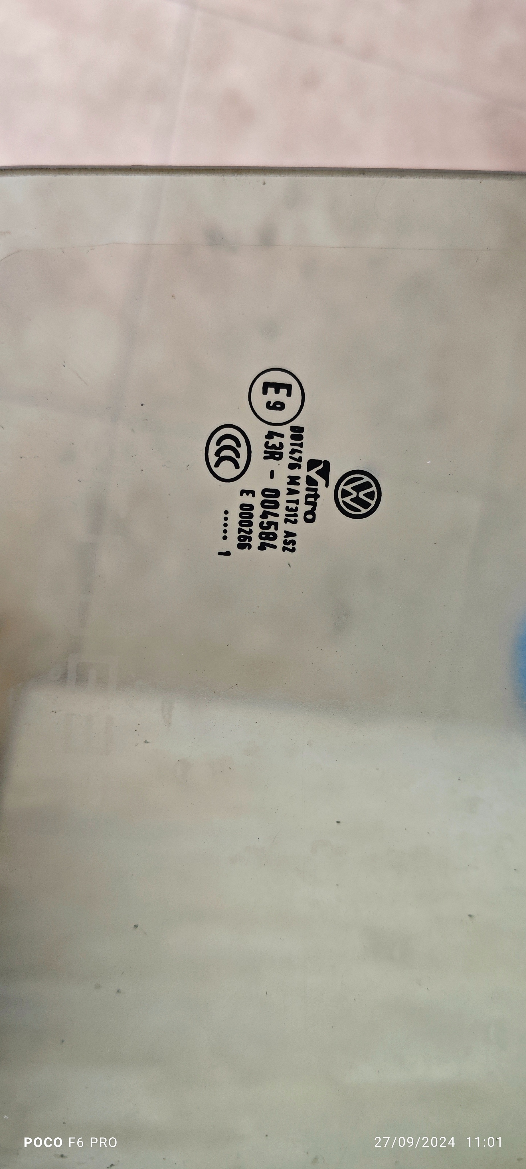Vidro Porta Traseiro Direito Vw Gol Voyage G5 2006/2014 3