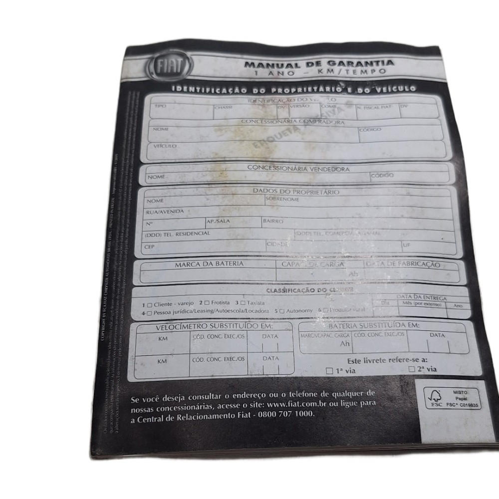 Manual Do Proprietario Fiat Strada Working 2019