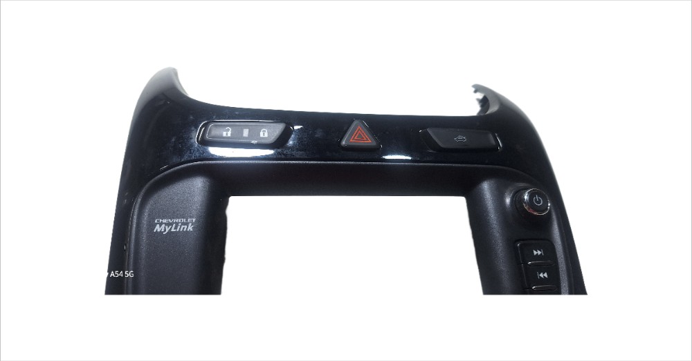 Moldura Painel Central Radio Chevrolet Cobalt Preto 4