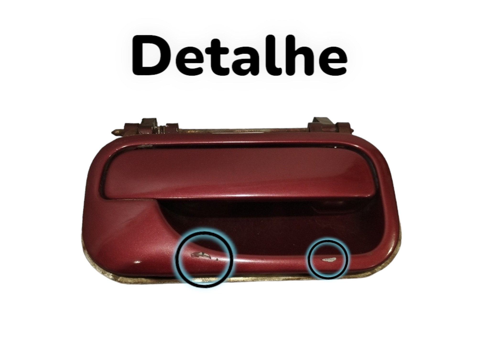 Macaneta Externa Vectra 1995 A 2005 Traseira Direita  Vermelho Traseira 2