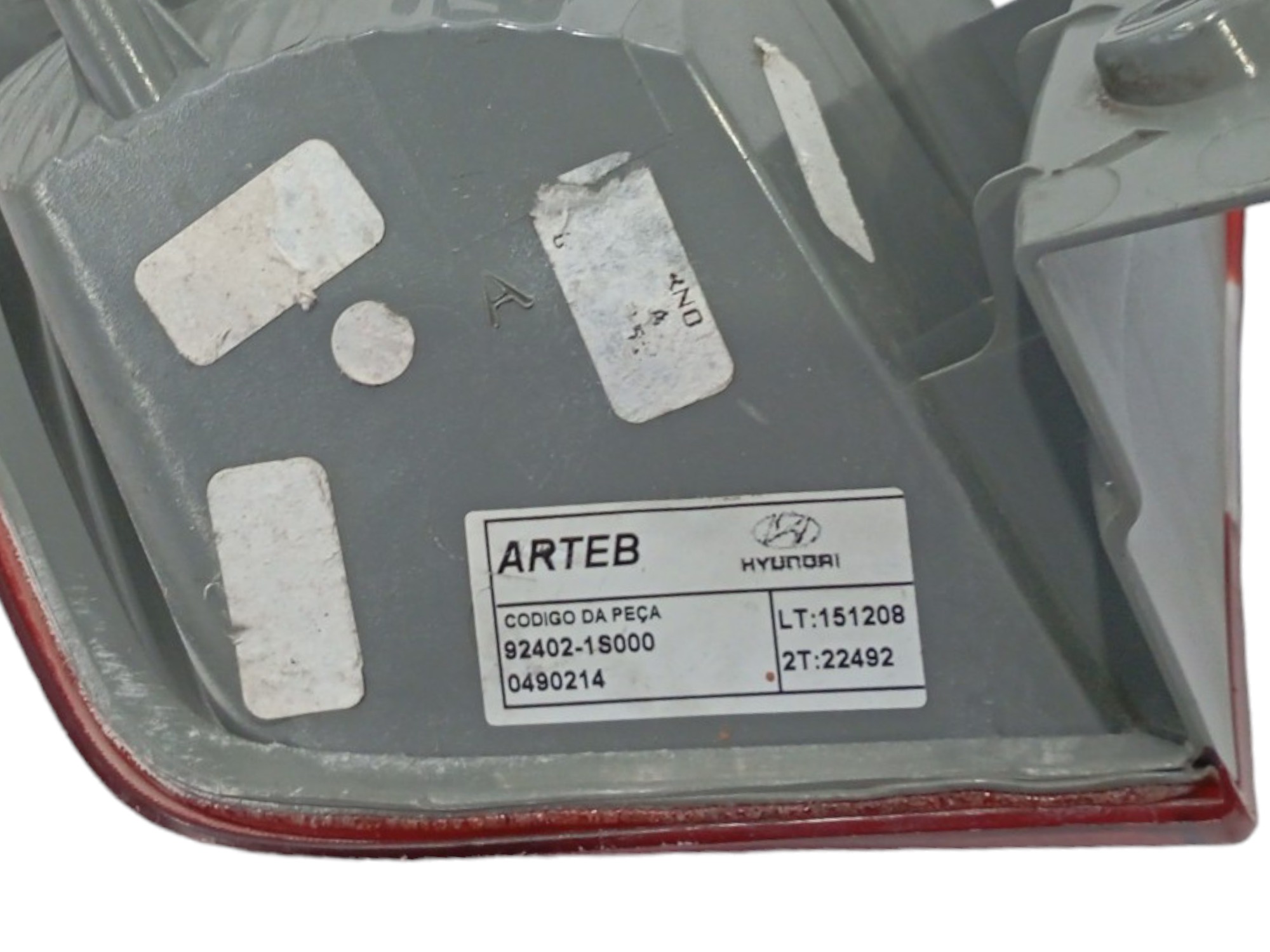 Lanterna Traseira Hb20 Hatch 2012 A 2016 Direita Canto Direito Vermelho 6