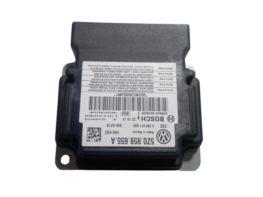 Módulo Airbag Colisao Vw Fox Spacefox 2010 A 2017 2