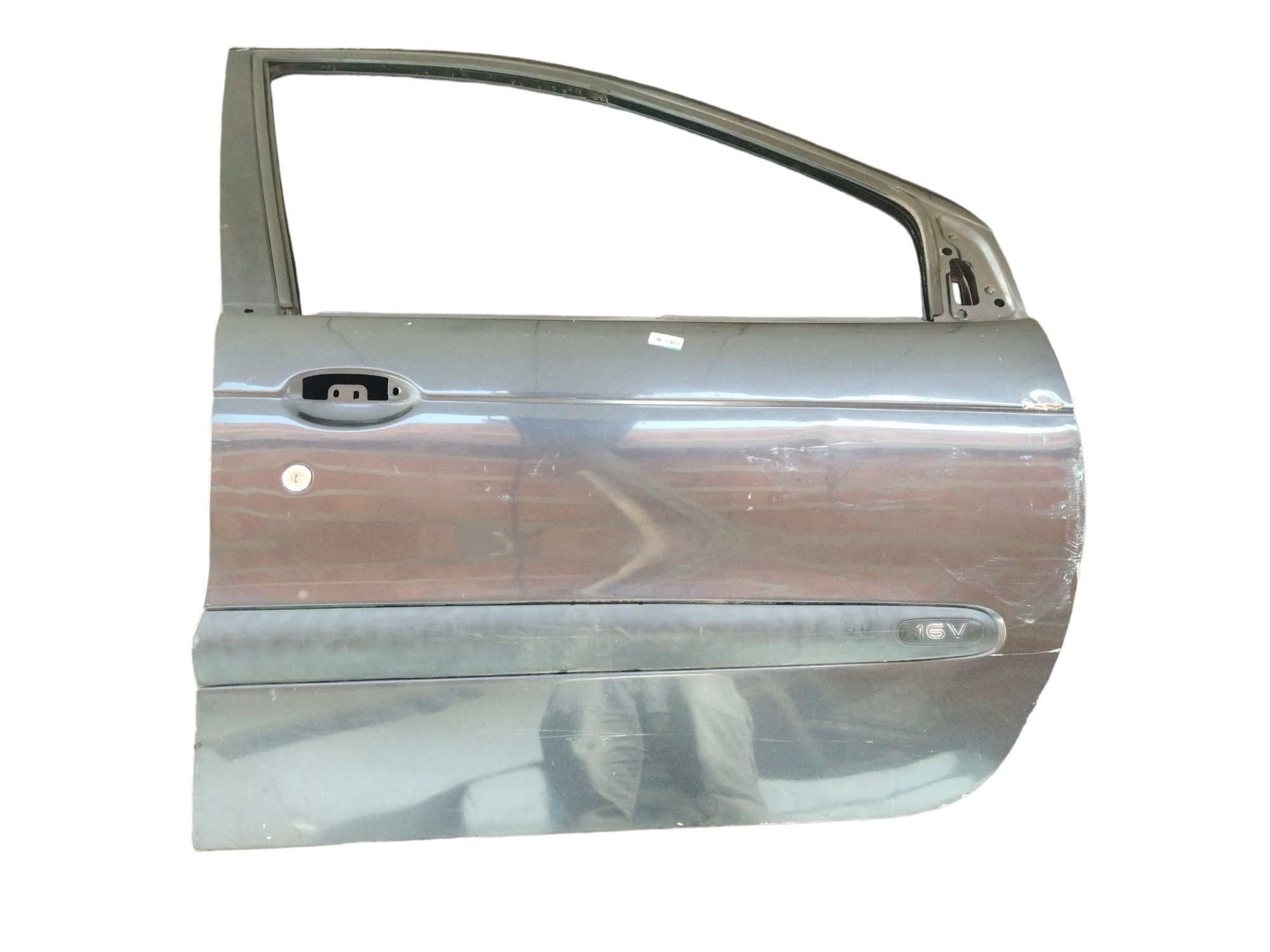 Porta Dianteira Direita Renault Scenic 2004 Com Detalhes  Dianteira Direita Azul 3