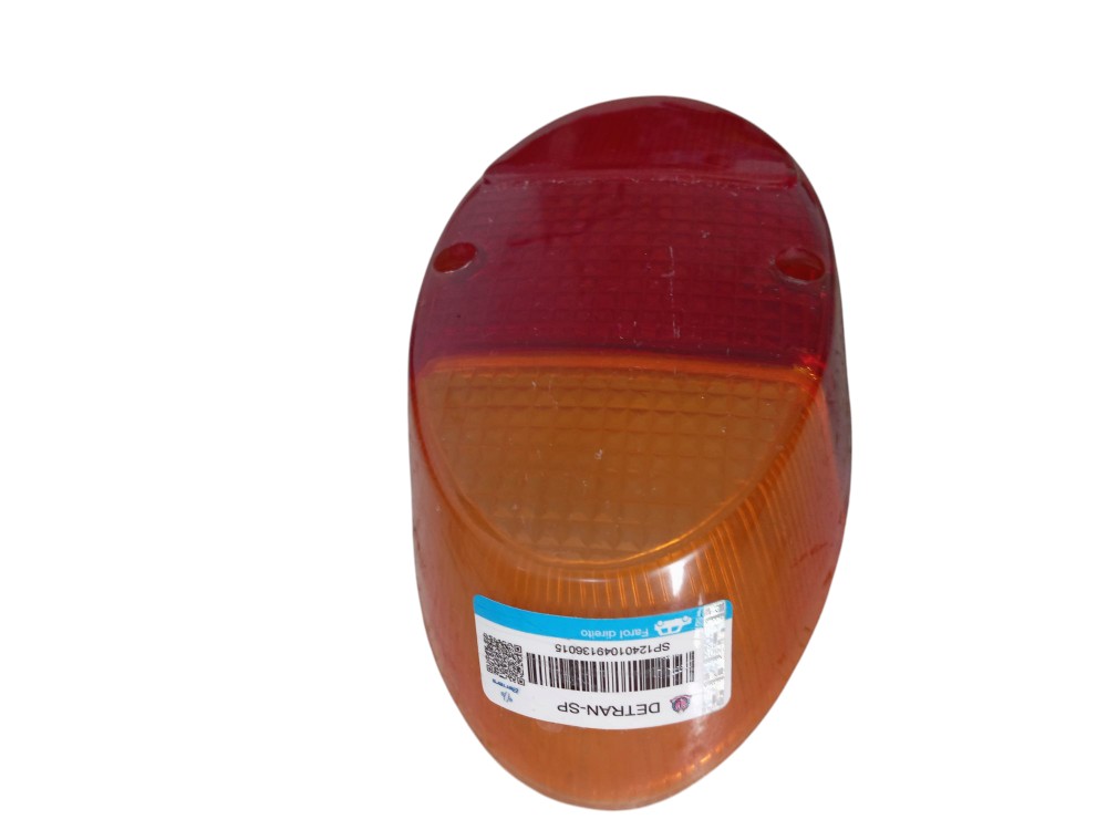 Lente Lanterna Traseira Direita Vw Fusca 1300 Vermelho/laranja 2