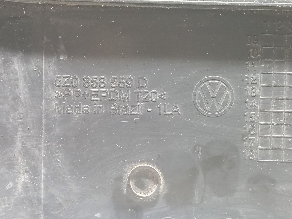 Moldura Capa Chave Seta Coluna Vw Fox 2007 5