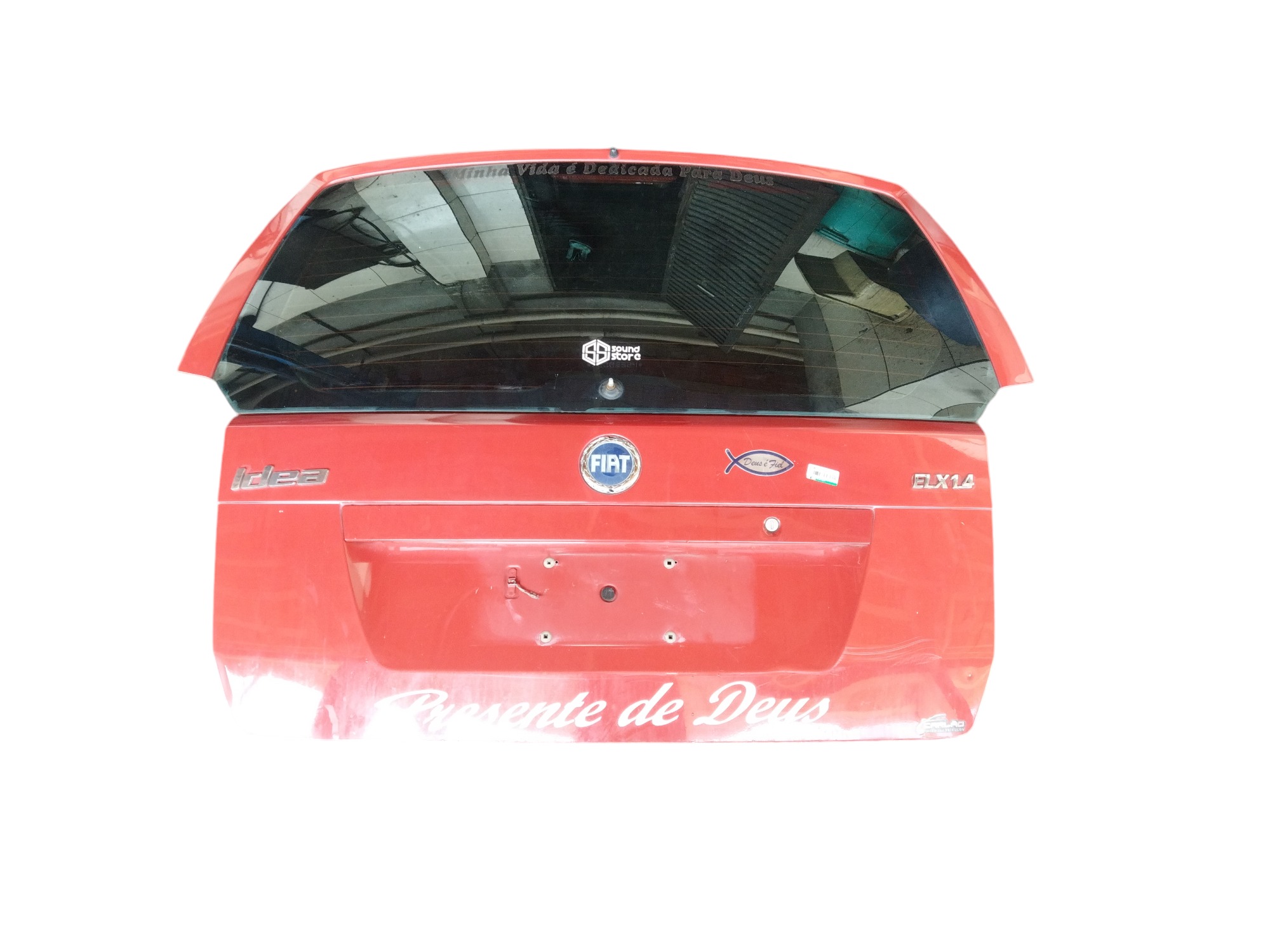 Tampa Traseira Fiat Idea – Sem Vidro – Vermelha 1