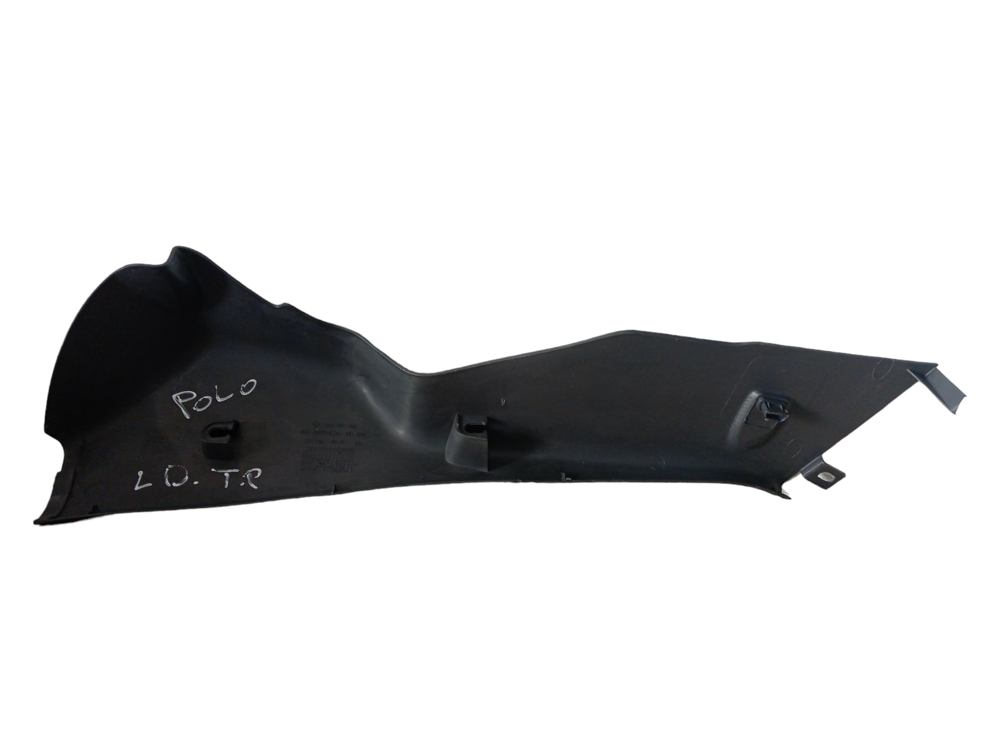 Moldura Acabamento Banco Traseiro Direito Vw Polo  Preto 2