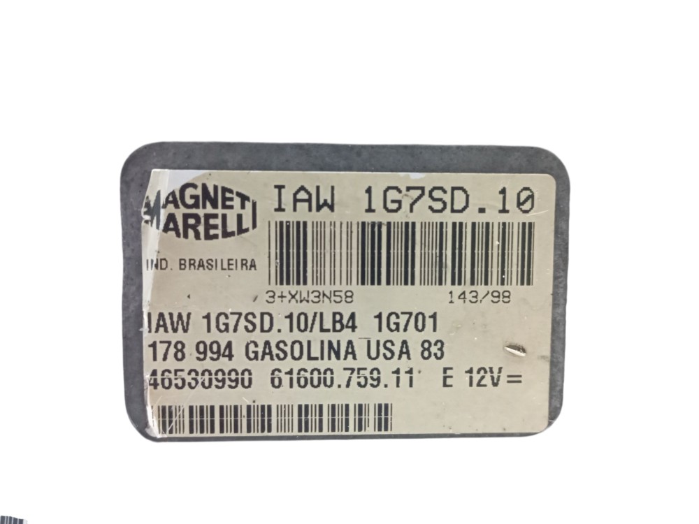 Modulo Injeção 1.0 8v Gasolina Fiat Palio Siena 1996 A 1999 7