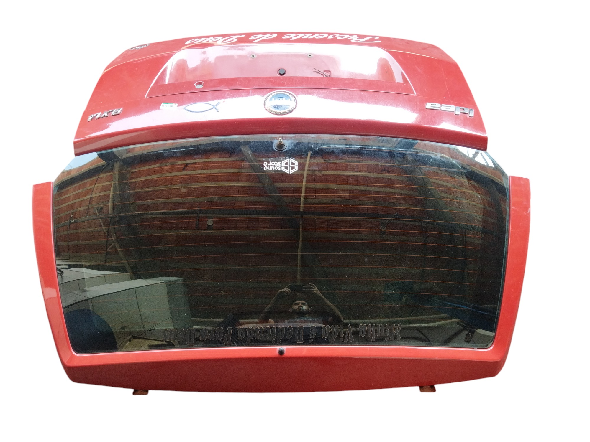 Tampa Traseira Fiat Idea – Sem Vidro – Vermelha 3