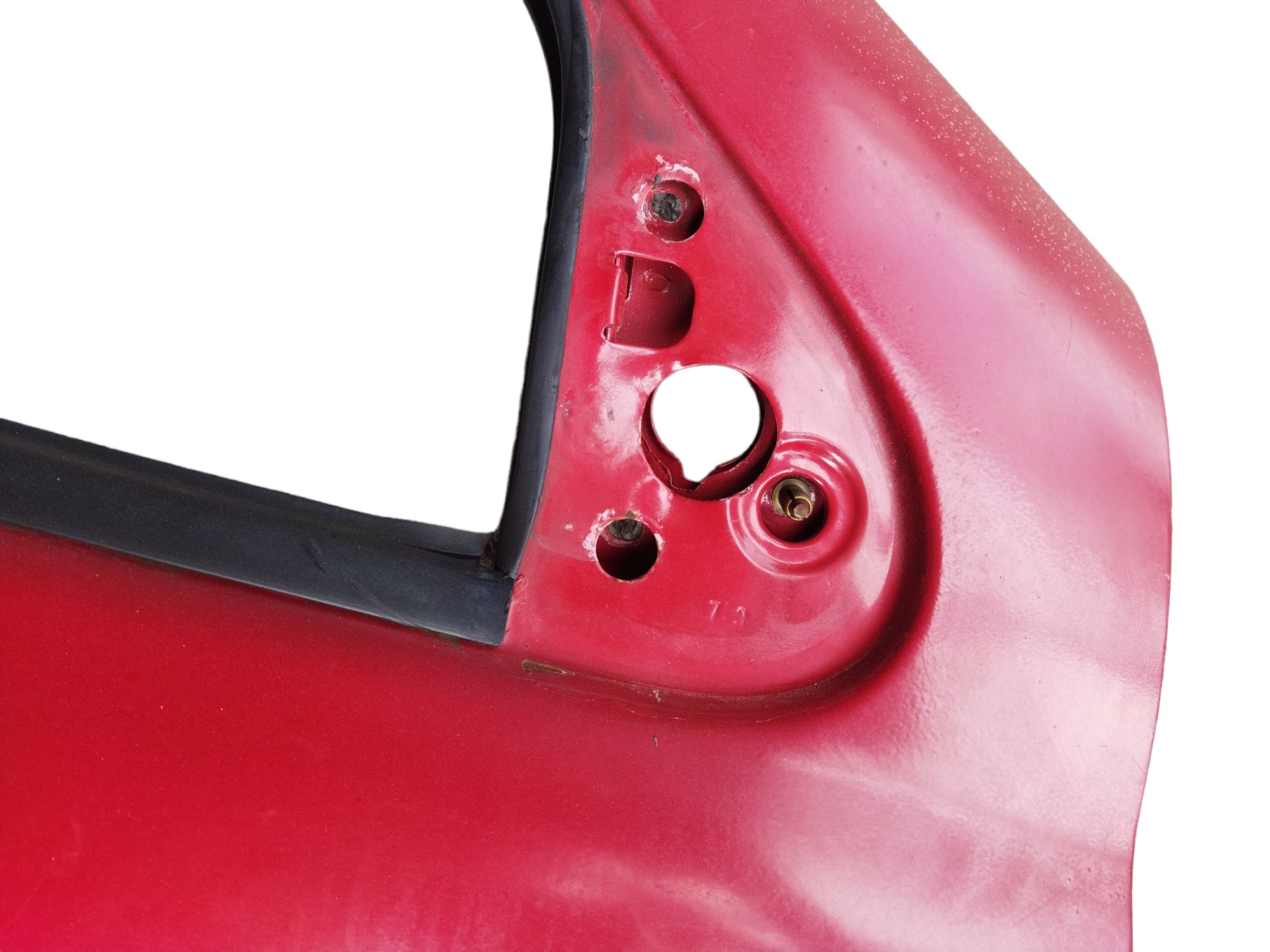 Porta Dianteira Direita Fiat Palio 2 Portas 1998 A 2004 Dianteira Direita Vermelho 6