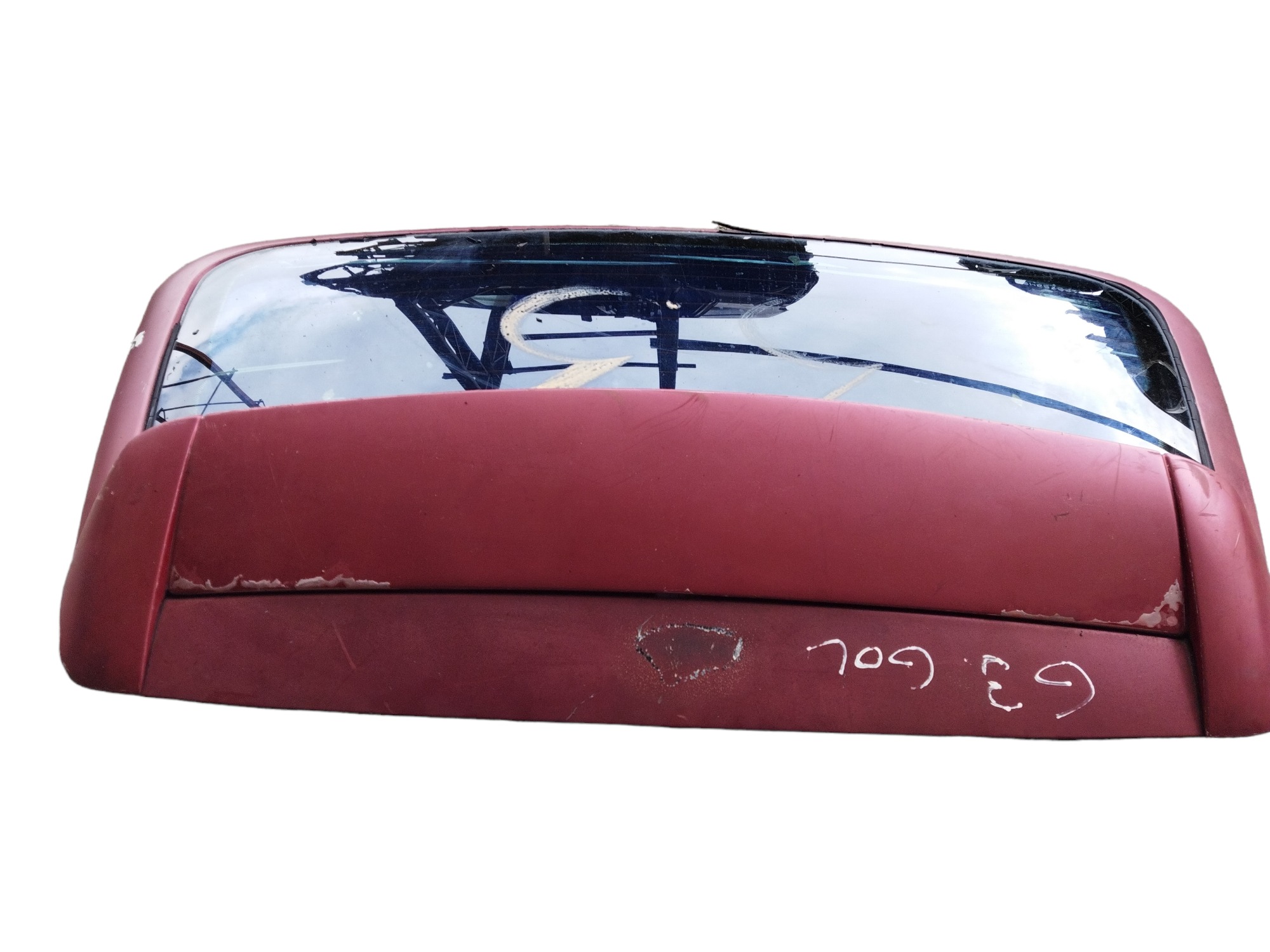 Tampa Traseira Vw Gol G3 Com Detalhes E S/vidro Vermelho 2