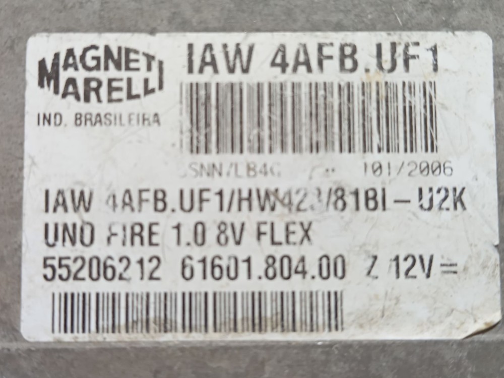 Modulo Injeção Eletrônica Fiat Uno Fire Flex 2006 5