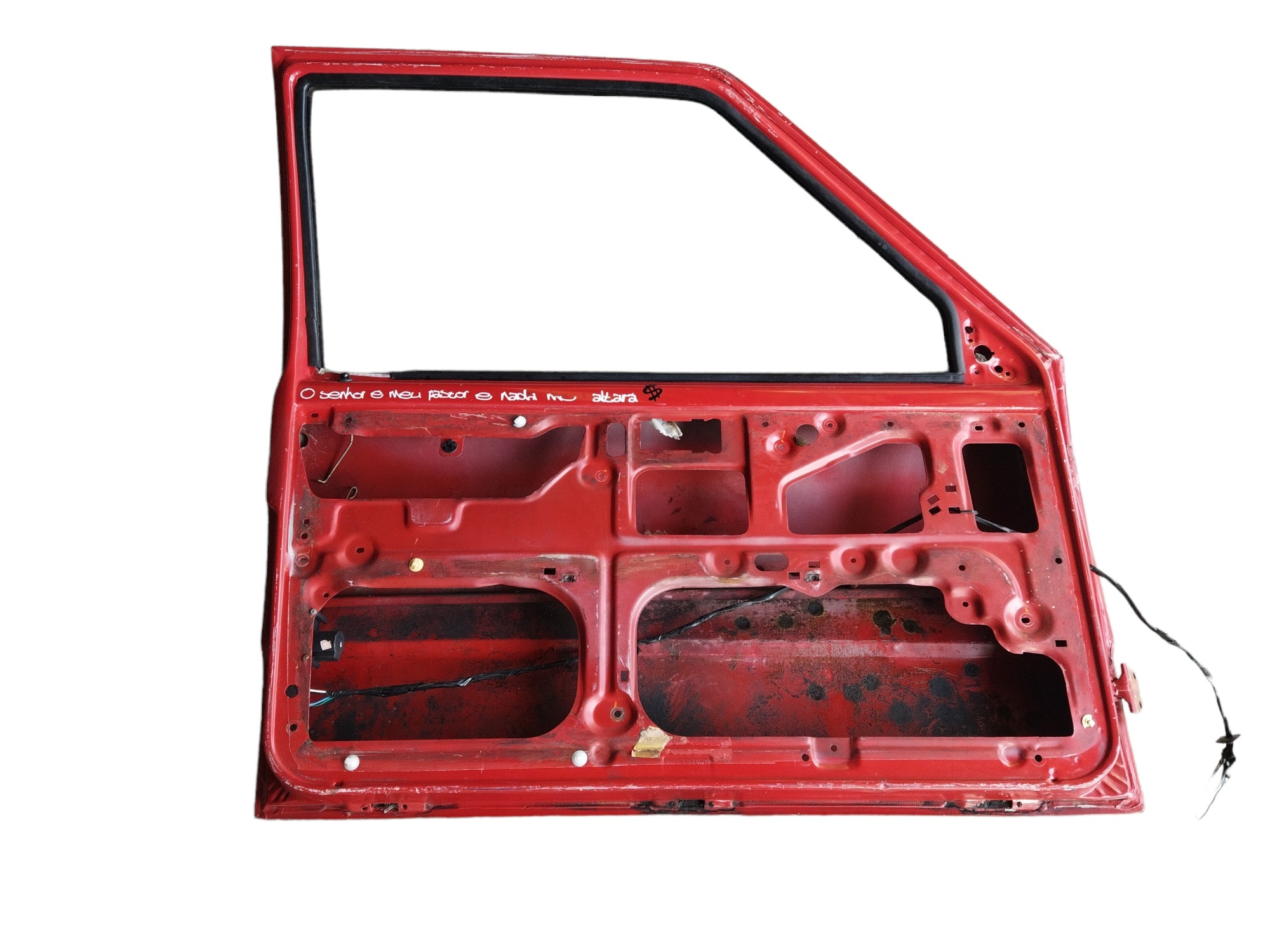 Porta Dianteira Esquerda Fiat Uno 2 Portas Com Avarias  Dianteira Esquerda Vermelho 6