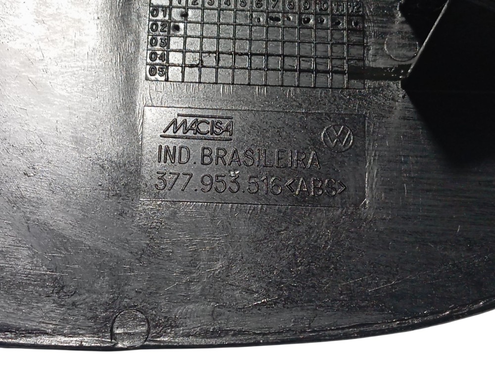 Capa Moldura Chave Inferior Seta Acabamento Gol 1995 A 1995 Preto 7
