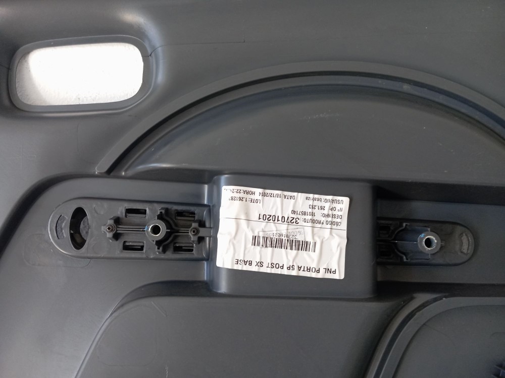 Forro Porta Traseira Esquerda Fiat Uno Vivace 2013 Preto 3