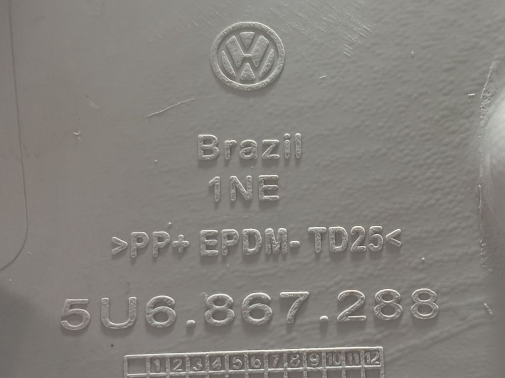 Suporte Bagagito Direito Tampão Vw Gol G5 Cinza 5