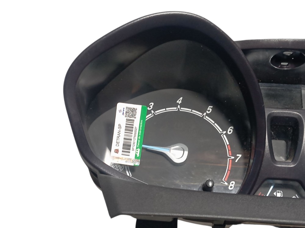 Painel Instrumento New Velocímetro S Ford Fiesta 2011 A 2016 Preto 7