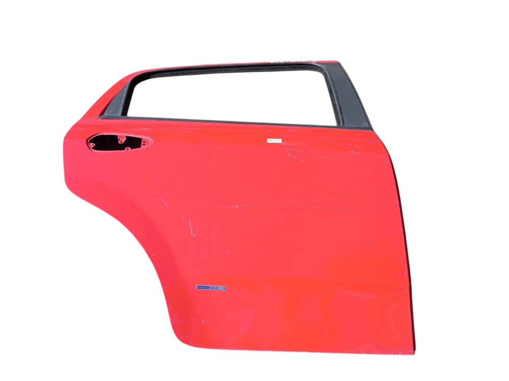 Porta Traseira Direita Fiat Punto  Traseira Direita Vermelho 1